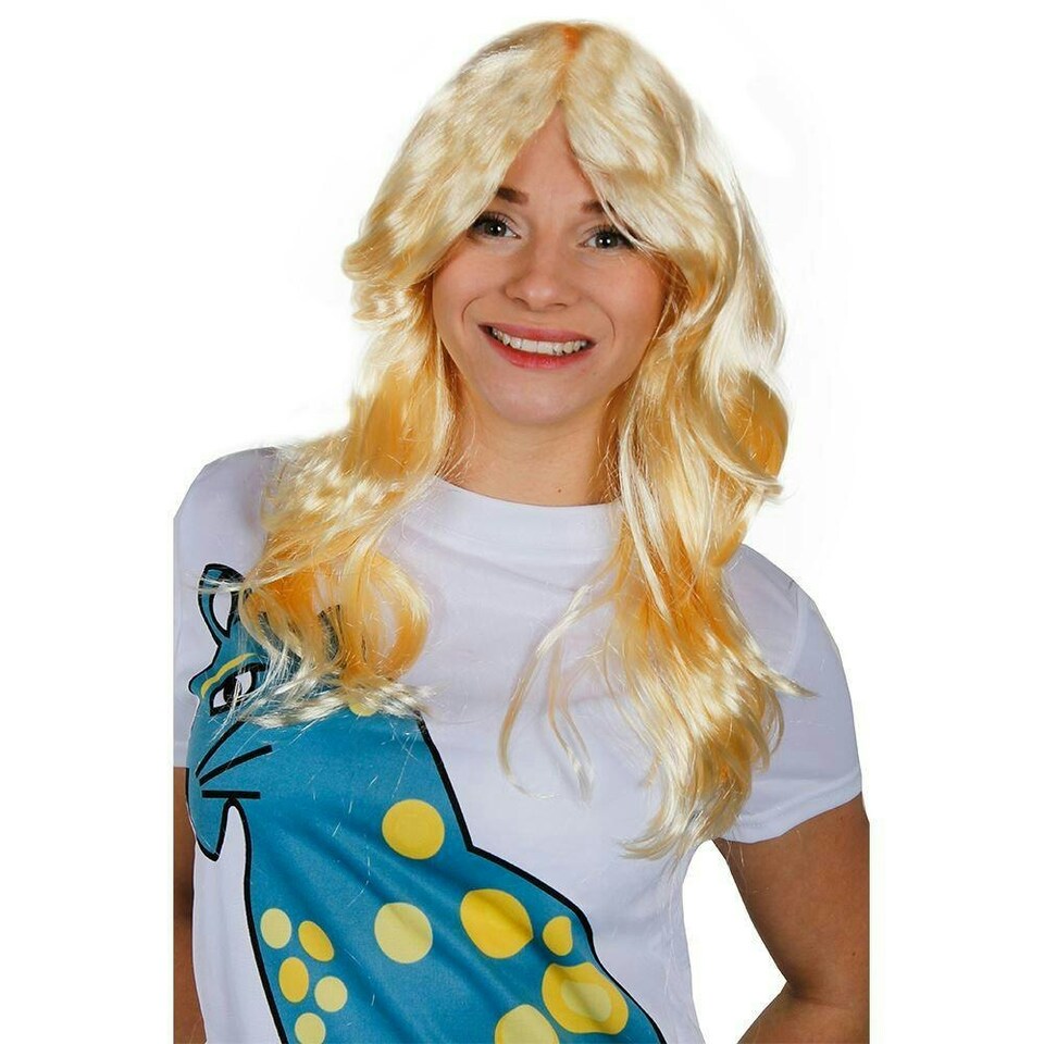 image 1 of 70s Flick Wig – Blonde Retro Fancy Dress Hairpiece for Disco & Vintage Costumes N/A | One Size