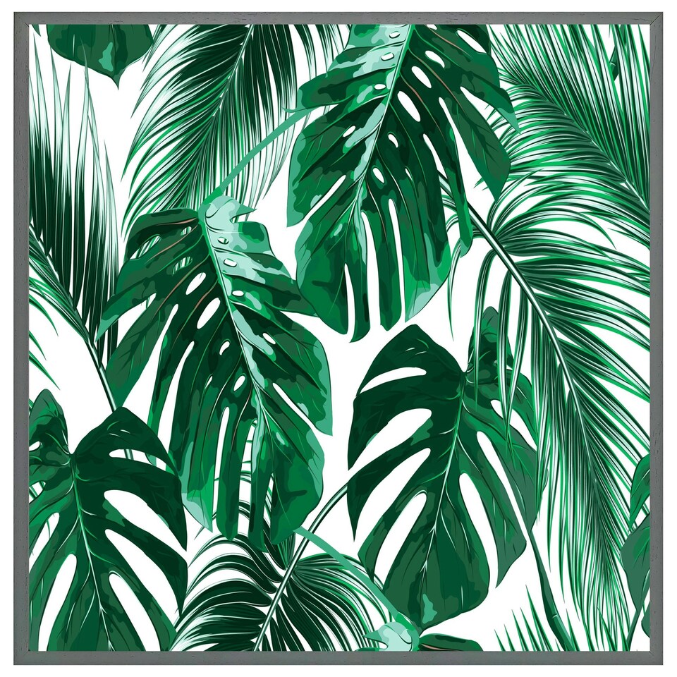 image 1 of Palm leaves (Picture Frame) Brown | XL
