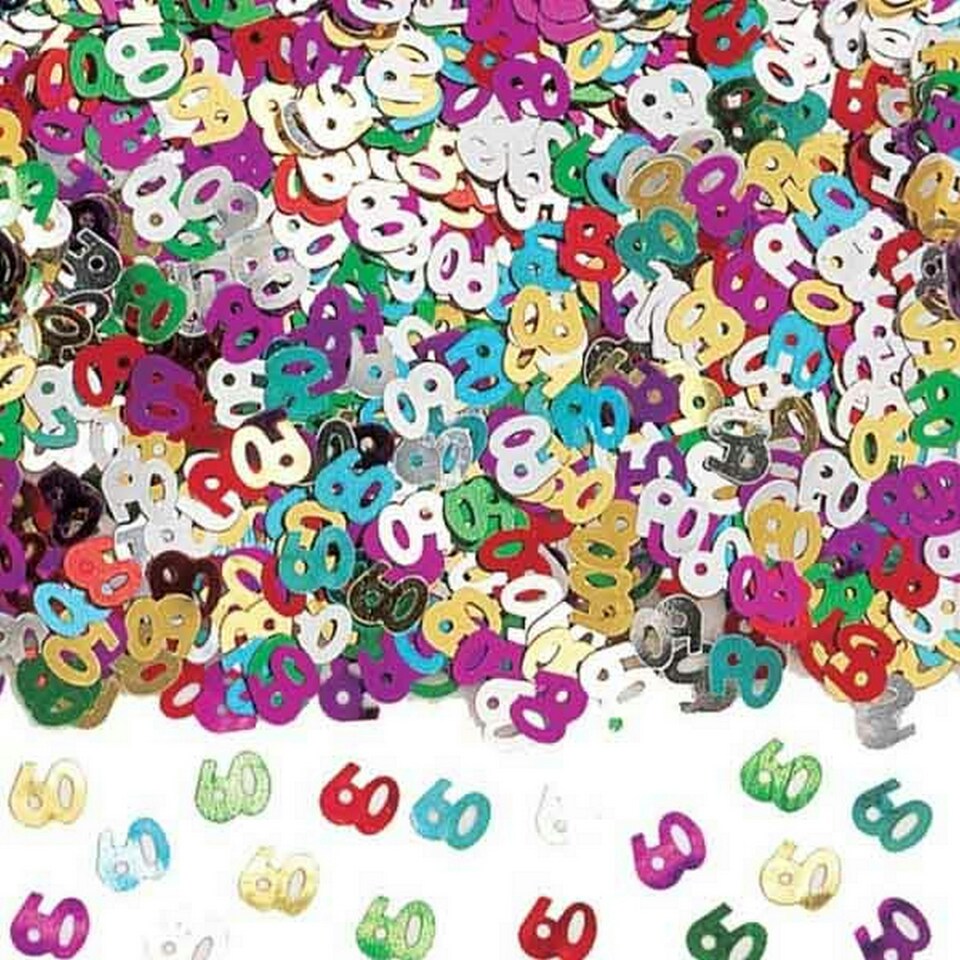 Amscan Multicoloured Confetti - 60 - Multicoloured - One Size