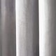 image 3 of OHS Capri Matte Super Soft Velvet Lined Eyelet Curtains, 90x90" - Silver