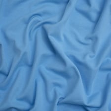 Minerva Core Range Blue Light Loop Back French Terry Stretch Knit Fabric for Dressmaking, 150cm / 59" Wide - per metre