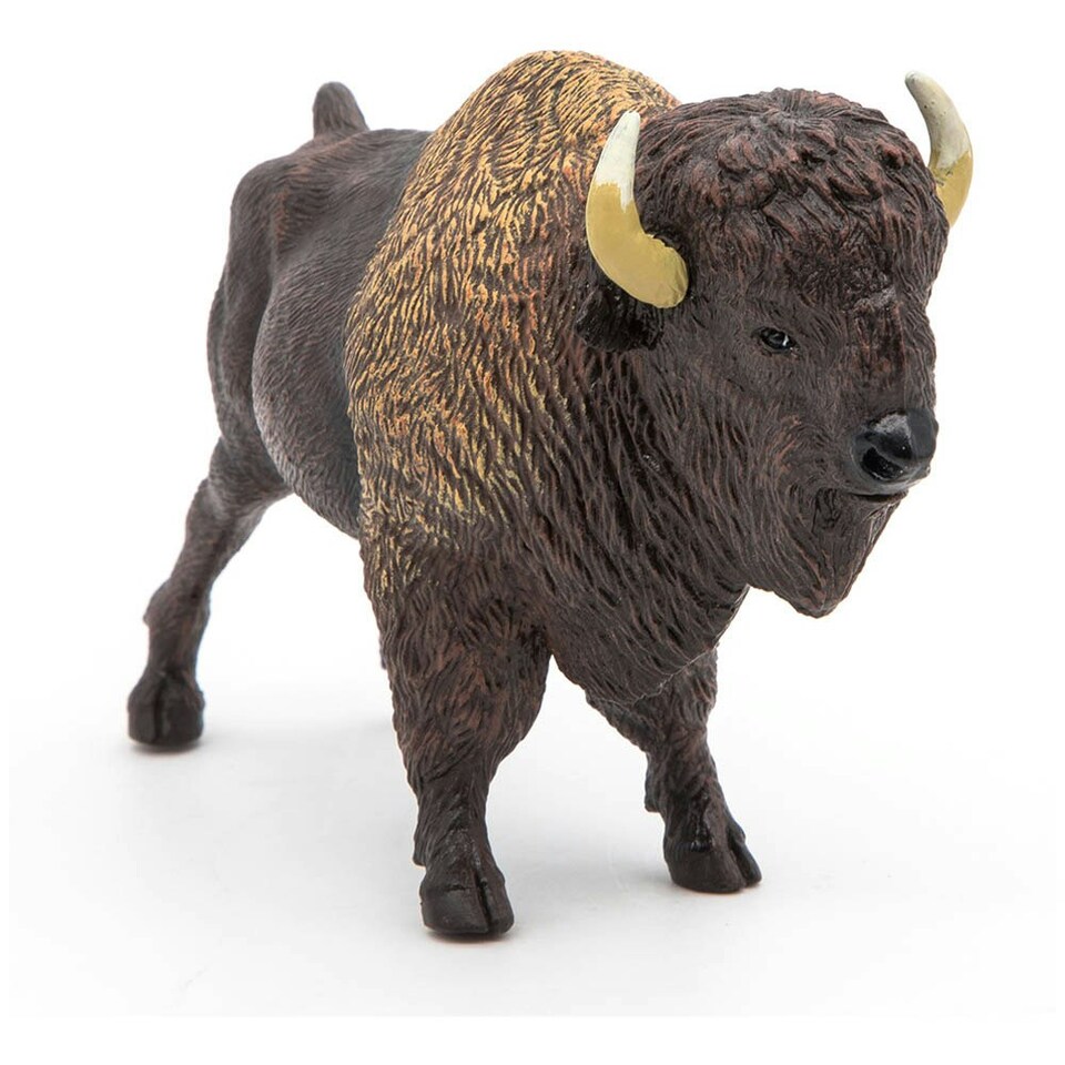image 1 of PAPO Wild Animal Kingdom American Buffalo Toy Figure