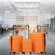image 4 of Flight Knight 29" Extra Large Suitcase – 20kg Capacity Hard Shell Check-In Luggage with 4 Wheels  100+ Airlines Approved: Ryanair, EasyJet, Jet2, Wizz Air, BA Orange | Orange/Black | Large