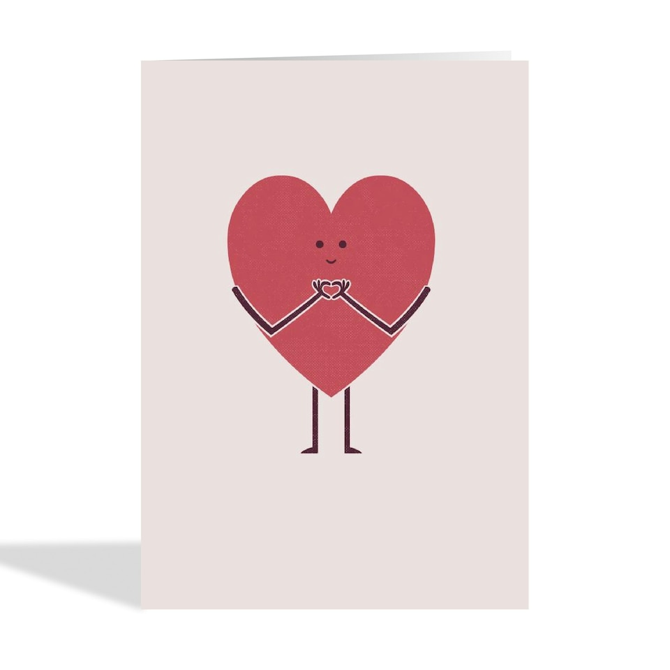 image 1 of Cute Heart Valentine's Day Card