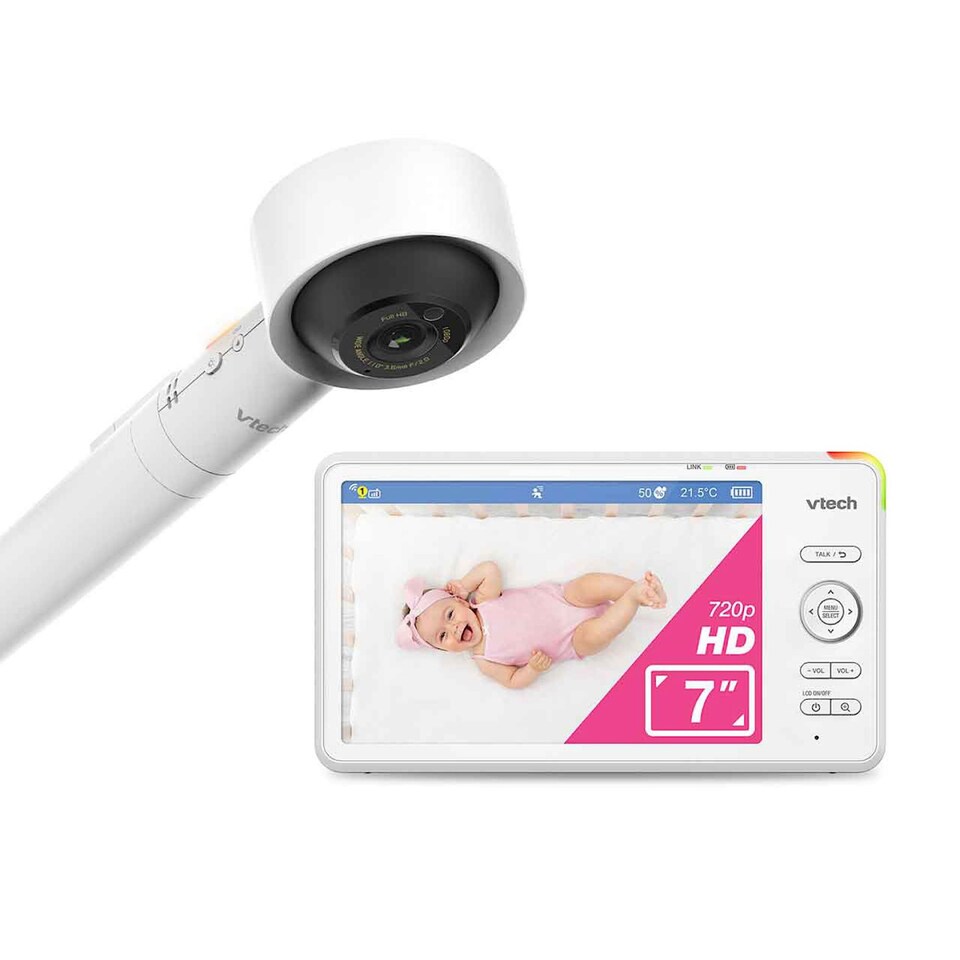 image 1 of VTech RM7787HD 7" Over-the-Cot Smart HD Video Baby Monitor