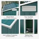 image 6 of Outsunny 5ft x 4ft Garden Shed, Metal Tool Storage Shed with Sliding Door, Sloped Roof and Foundation Kit for Garden, Patio, Green