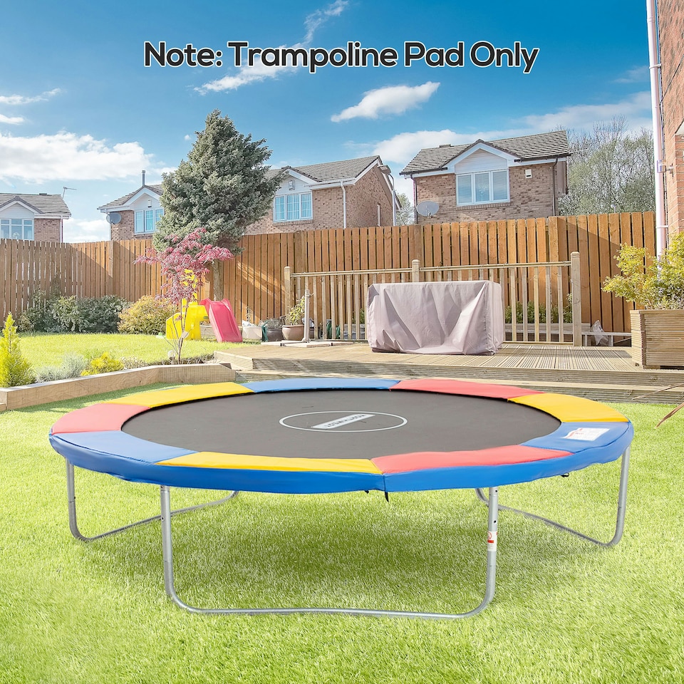 image 1 of HOMCOM 10ft Trampoline Accessories Surround Pad Spring Cover Padding Blue