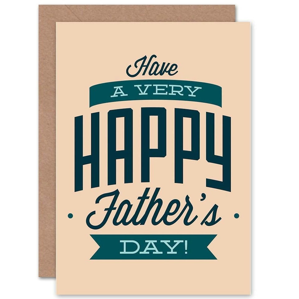 image 1 of Fathers Day Text Font Type Dad Card