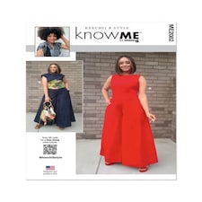 Know Me 2082 Paper Sewing Pattern – Women’s Jumpsuit, UK Sizes Bb (20W–22W–24W–26W–28W), Intermediate