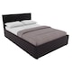 image 10 of Vida Designs Lisbon 5ft King Size Ottoman Bed Storage Faux Leather, Brown, 150 x 200cm