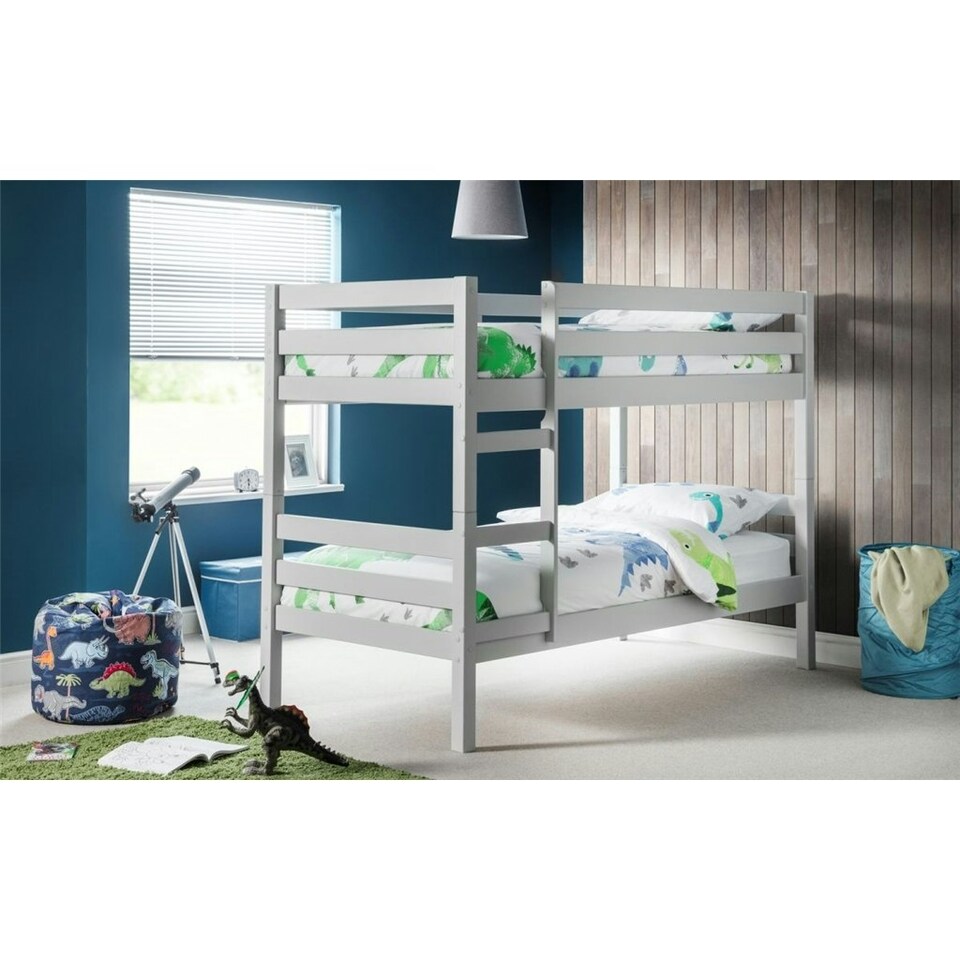 image 1 of Dove Grey Bunk Bed 2 x 3ft (90cm)