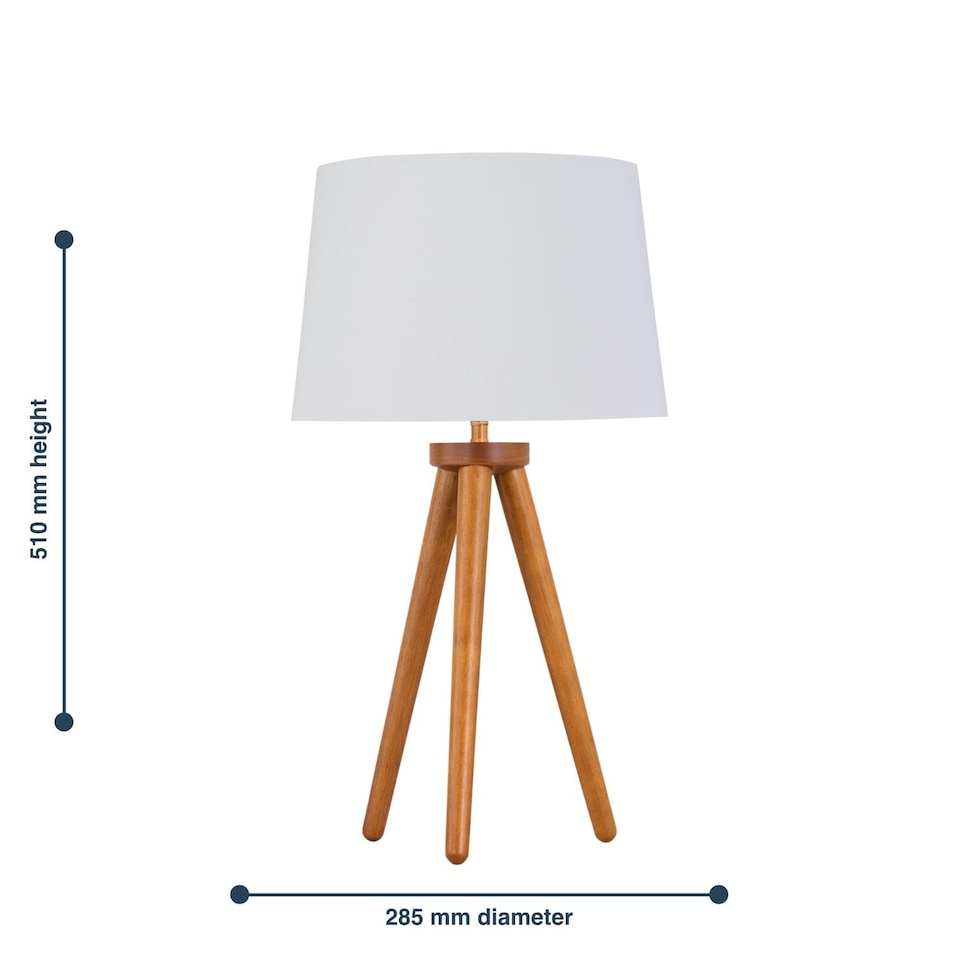 image 1 of Set of 2 Dark Oak Table Lamp or Bedside Lights with White Gold Shades | Brown | White | Large | 2