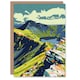 image 1 of Helvellyn Mountain Lake Hiking Landscape Vibrant Modern Greeting Card