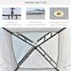 image 3 of Outsunny 3 x 3 m Metal Gazebo Garden Outdoor 2-Tier Roof Marquee Party White