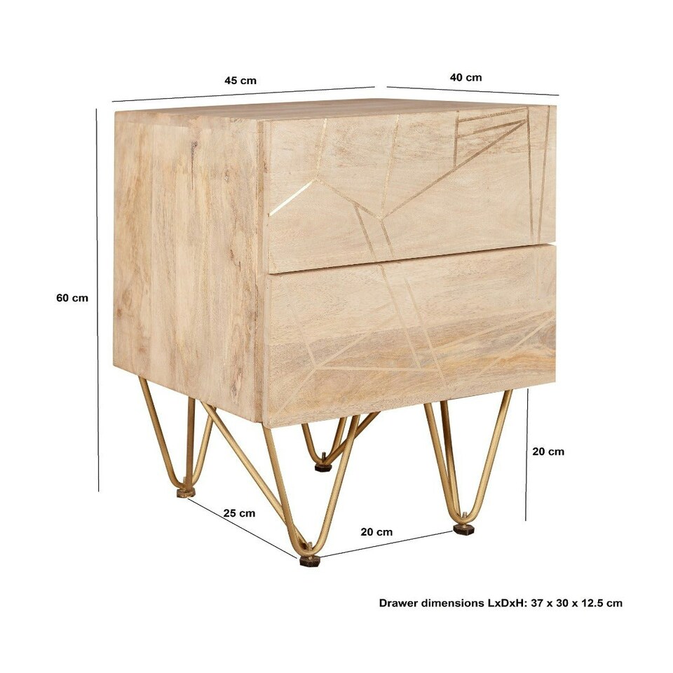 image 1 of Side Table Barbuto Light Mango
