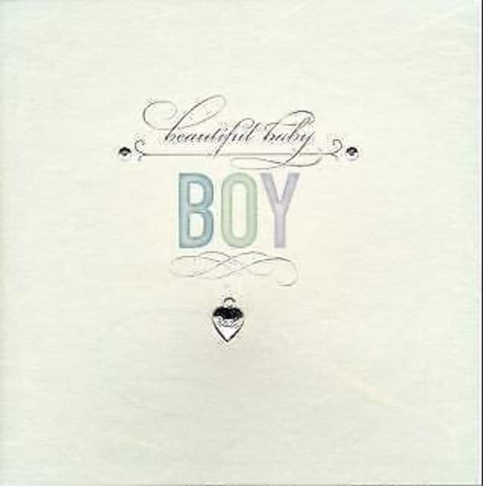 image 1 of Beautiful baby boy New Baby Born Congratulations Luxury Greetings Cards