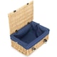 image 5 of 36cm Buff Wicker Empty Picnic Basket White | White | One Size