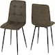 image 4 of Fenton Dining Set with 6 Chairs Green | Olive Green
