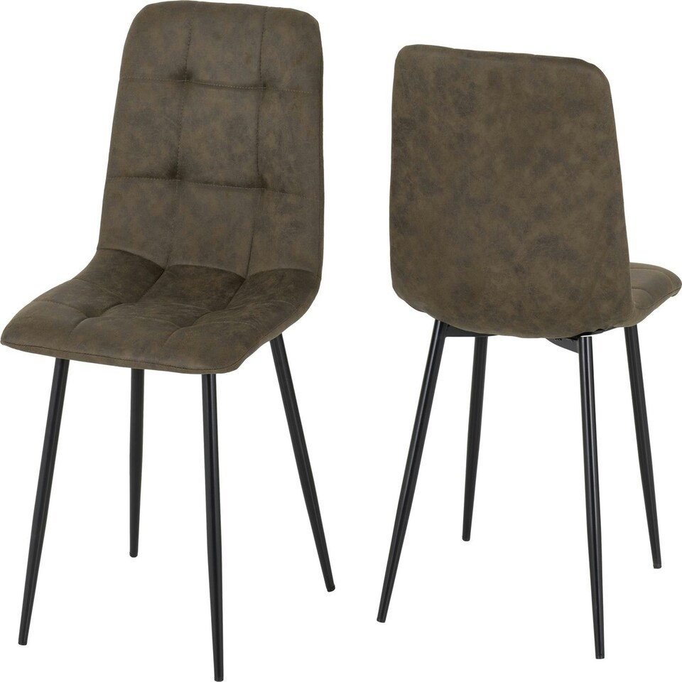 image 1 of Fenton Dining Set with 6 Chairs Green | Olive Green