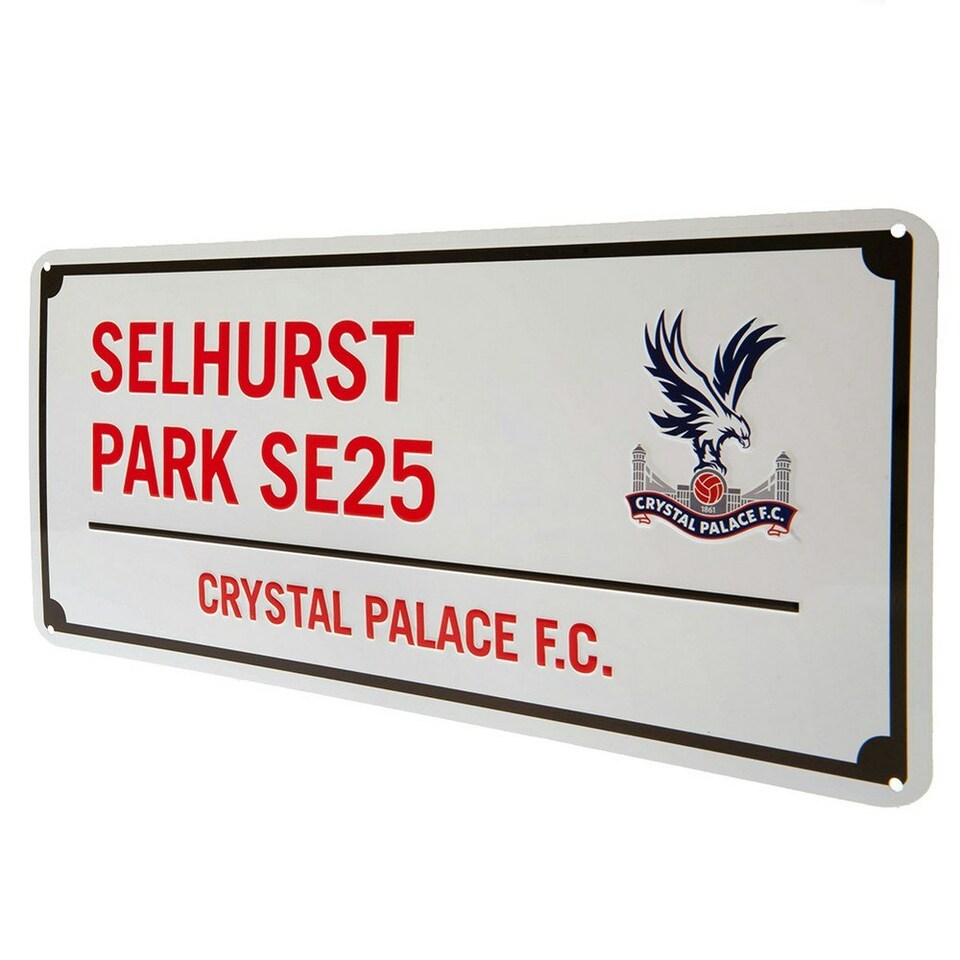 image 1 of Crystal Palace FC Selhurst Park SE25 Plaque - White/Red - One Size