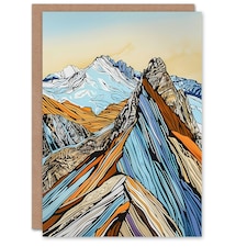 Nature Lover Bright Mountain Hiking England Cambria Him Her Birthday Card