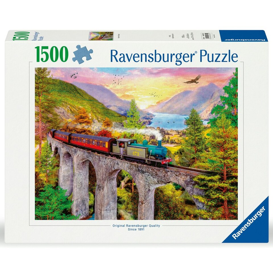 image 1 of Ravensburger Autumn Viaduct 1500 Piece Jigsaw Puzzle