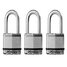 Master Lock Excell Laminated Steel 50Mm Padlock - 38Mm Shackle - Keyed Alike X 3 N/A