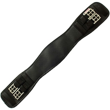 HyCOMFORT Waffle Dressage Girth With Elasticated Ends - Black - 18in