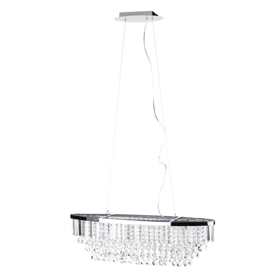 image 1 of BHS Paladina Oval Diner Pendant, Chrome