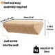 image 2 of NOVECRAFTO Triangle Cat Wall Steps – Set of 3 Solid Wood Wall-Mounted Shelves & Bridge Steps – Durable Cat Climbing Wall Furniture for Indoor Use