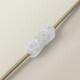 image 5 of ValueLights Emily Natural Linen Drum Shade Dark Green Glass Teardrop Table Lamp Green