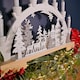 image 9 of 45cm Battery Operated Warm White LED Wooden Arch Reindeer Scene Candle Bridge Christmas Decoration