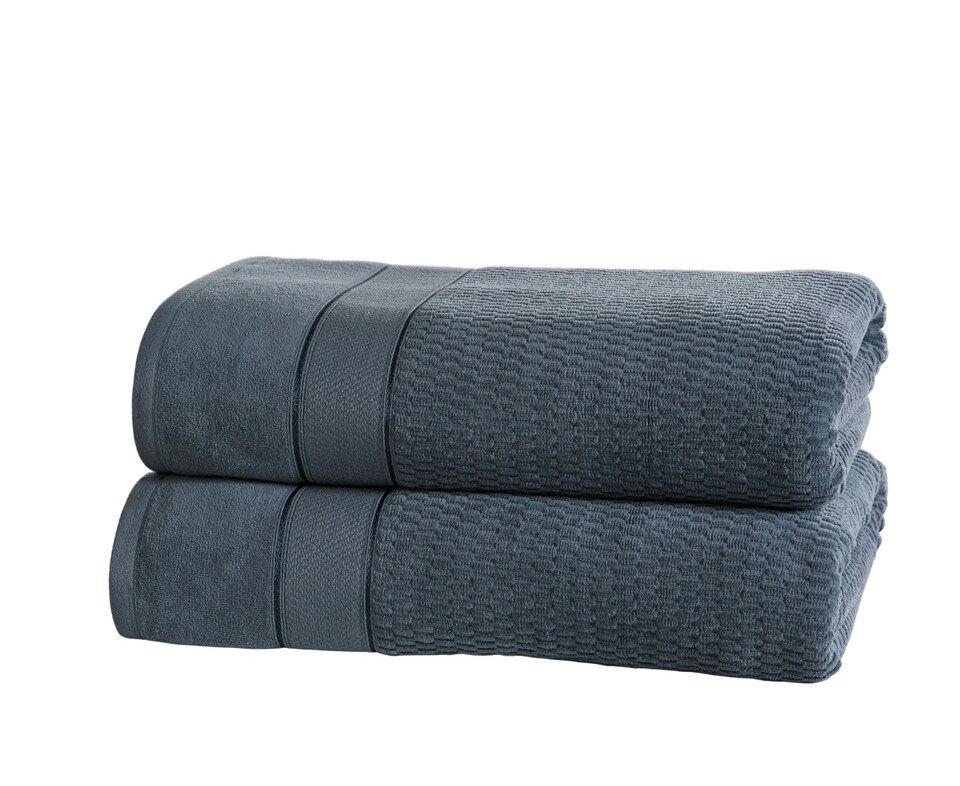 Royal Velvet Woven Cotton Super Soft And Absorbant Towel | Blue | Face cloth | 1