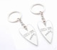 image 2 of Wendy Jones Blackett Designer Silver anniversary Set of 2 Keyrings