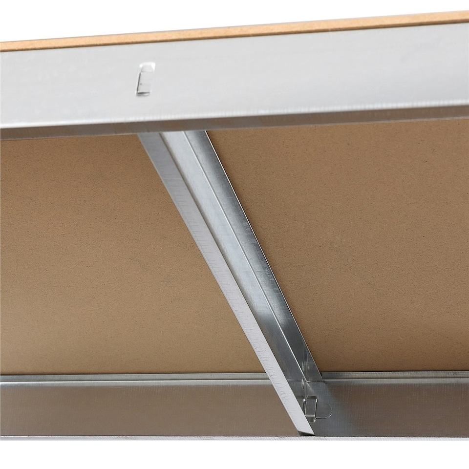 image 1 of Yaheetech 2PCS 5-Tier Metal Storage Shelves Silver, 180x30x180 cm