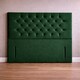 image 2 of Floorstanding Headboard Green Plush Chesterfield 4FT Small Double  54inch High