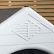 image 3 of 99 x 92cm Samuel Alexander Large Outdoor Plastic Dog House with Raised Bed White