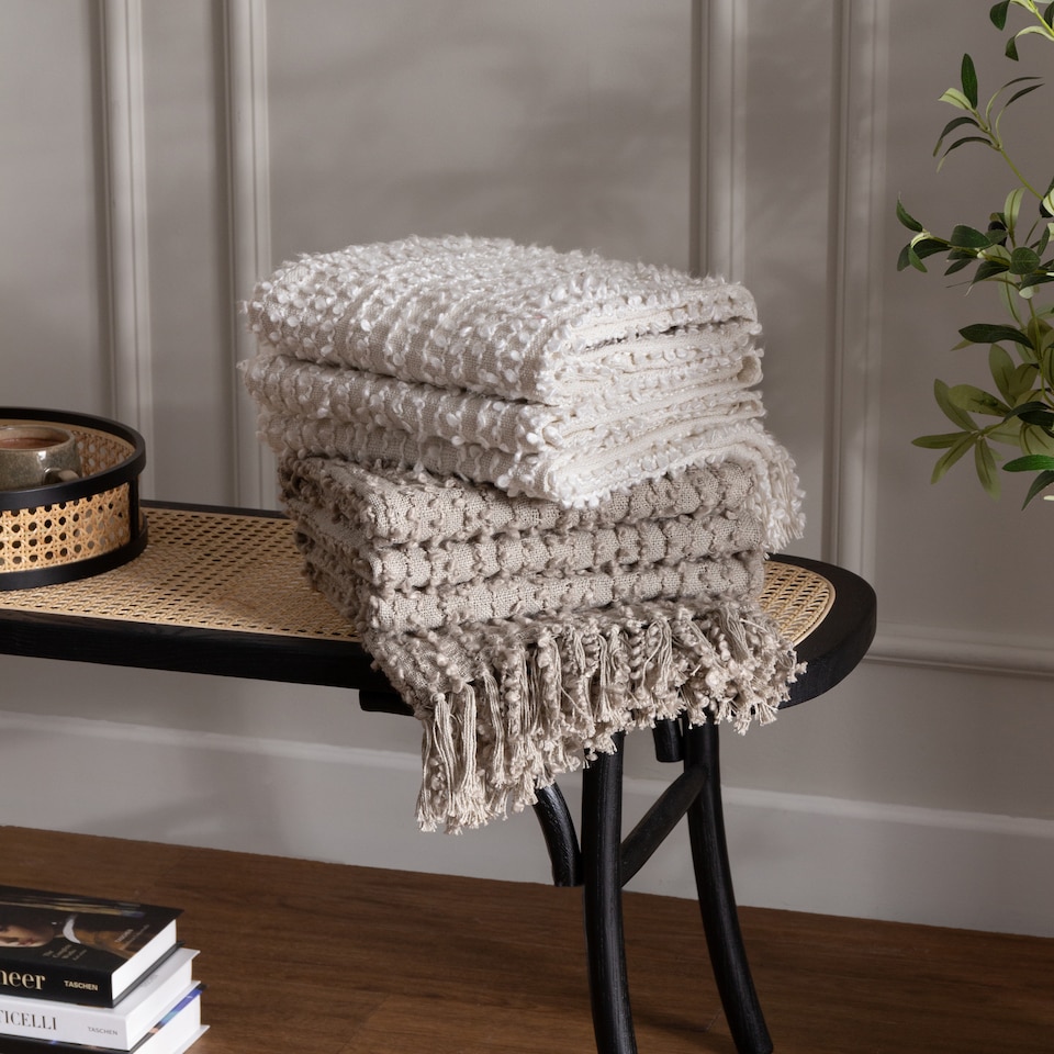 image 1 of Hoem Arvo Woven Fringed Throw