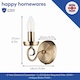 image 4 of Traditional Antique Brass Wall Light Fitting with Scroll Arm and Pull Switch | Gold | Antique Brass | 1