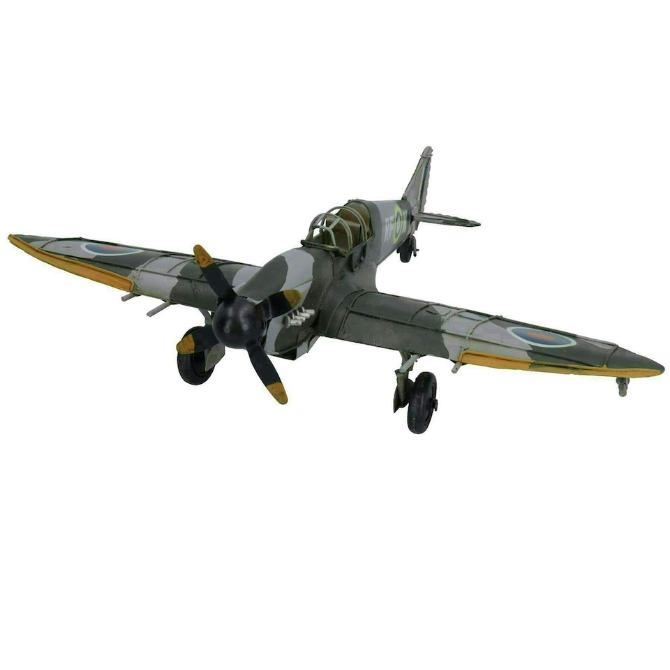 image 1 of Quality Historical Metal Vintage Fighter Plane Metal Model Replica Ornament Gift