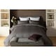 image 1 of Belledorm Hotel Suite Stripe Duvet Cover Set - Charcoal - Superking