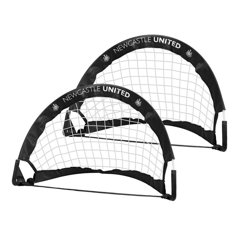 image 1 of Newcastle United FC Pop Up Football Goal Set - Black/White - One Size