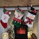 image 7 of Bulk of 36 Hanging Christmas Stockings with 3 Different Designs - Santa, Snowman & Elf