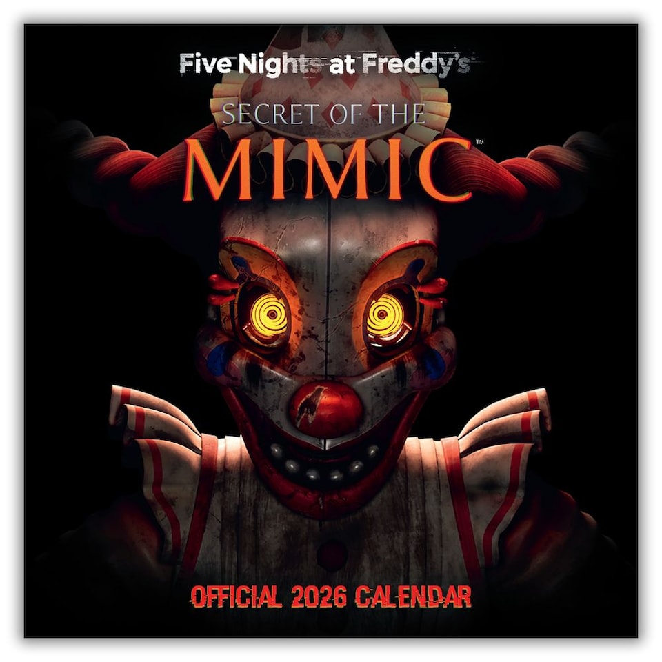FIVE NIGHTS AT FREDDY`S 2026 SQUARE CALENDAR - PRE-ORDER