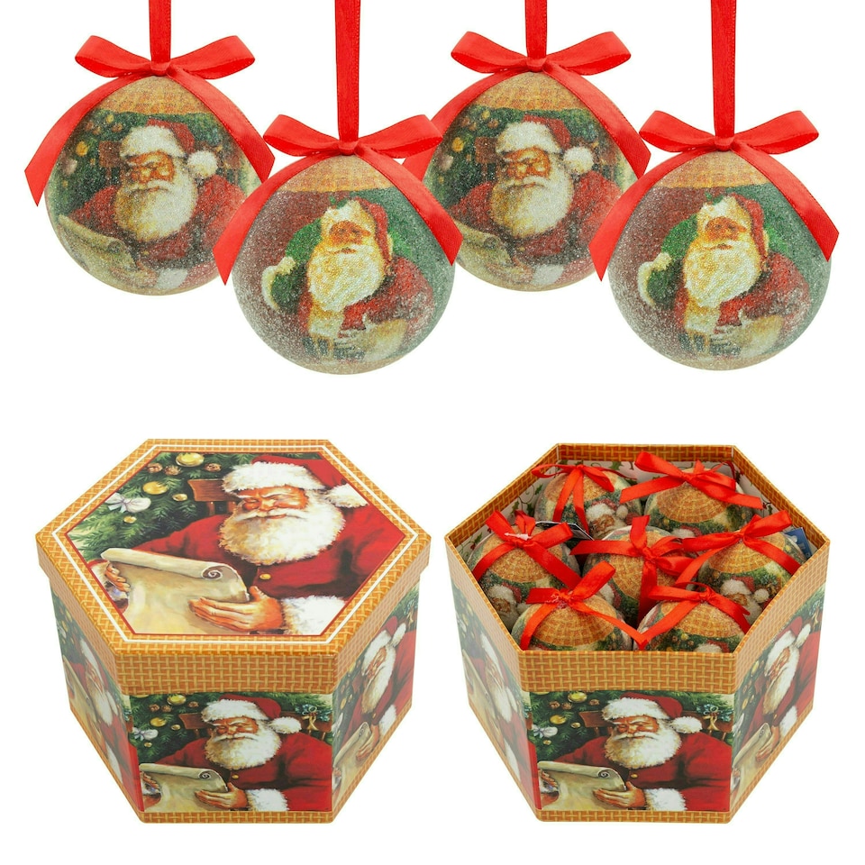 image 1 of The Christmas Workshop Set of 14 Christmas Baubles