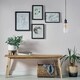 image 2 of ValueLights Viggo Matte Black Pendant Light and Warm White Bulb