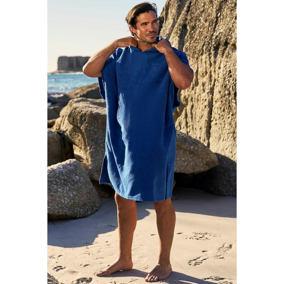 Mountain Warehouse Mens Driftwood Poncho - Light Blue - One Size