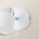 image 5 of ValueLights Benton White Indoor Wall Spotlight and Warm White Bulb