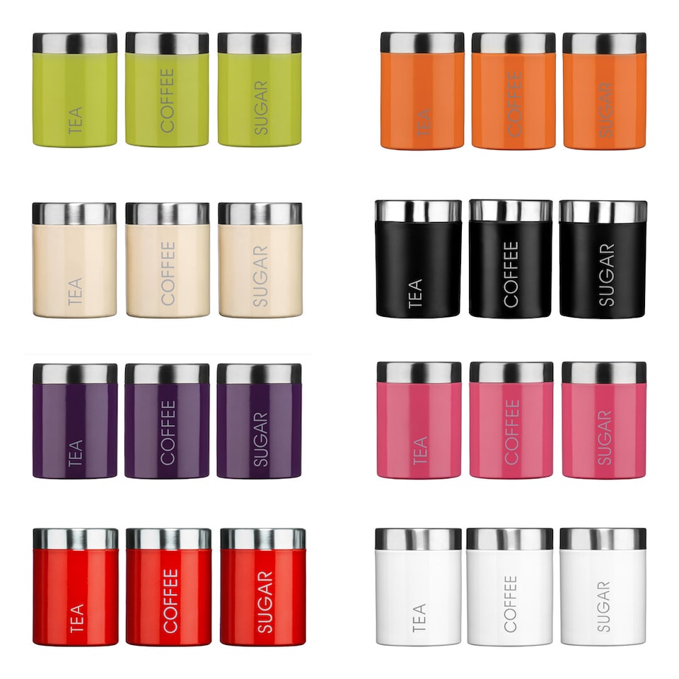 image 1 of Lime Green Enamel Tea Coffee & Sugar Set