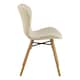 image 3 of Batilda Dining Chairs with Cream Fabric and Oak Set of 2